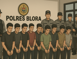 12 Pemuda Diamankan Saat Diduga Hendak Lempari Gedung DPRD Blora