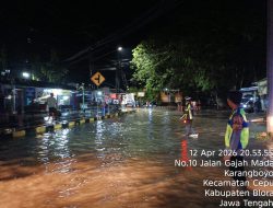 Waduh! Cepu Blora Dikepung Banjir, Sejumlah Titik Terendam