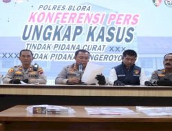 ‎Polres Blora Ringkus Komplotan Spesialis Bobol Toko, Ratusan Pres Rokok Raib